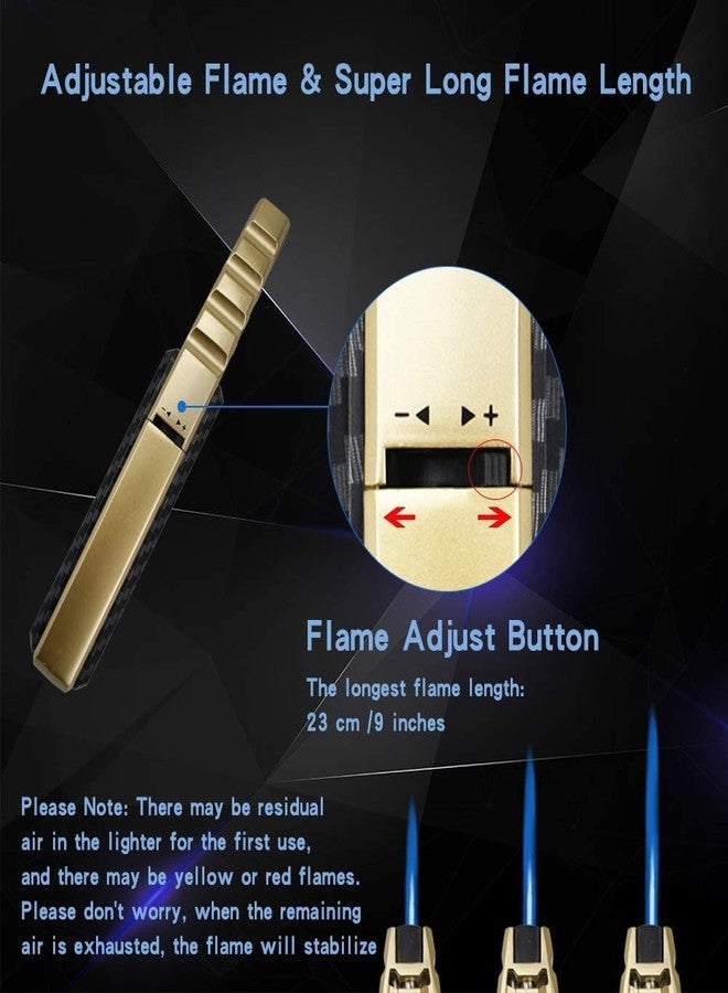 Ritmo ولاعة ريتو توربين - ولاعة قابلة لإعادة التعبئة بشعلة نفاثة، مقاومة للرياح، مزودة بثقب للشمعة (قطعة واحدة) - Image 5